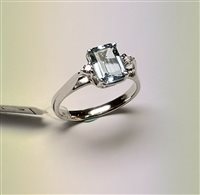 Anello Brotto Gioielli Donna in Oro bianco Acquamarina 1.39 Ct AB00808 - AB00808